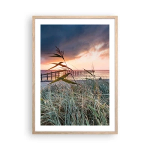 Poster in light oak frame - Not Gone with the Wind - 50x70 cm