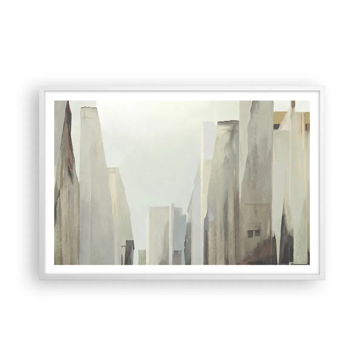 Poster in white frmae - Dream of a City - 91x61 cm