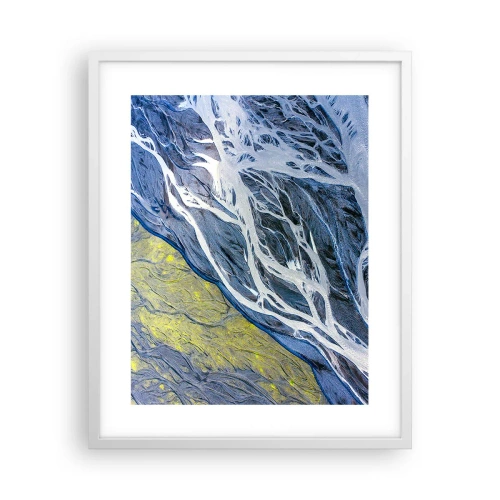 Poster in white frmae - Cave Paintings of Nature - 40x50 cm