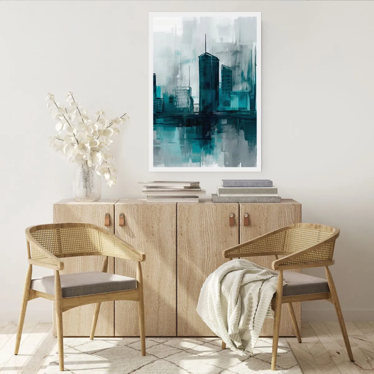 Poster - City in the Colour of Rain - 40x50 cm