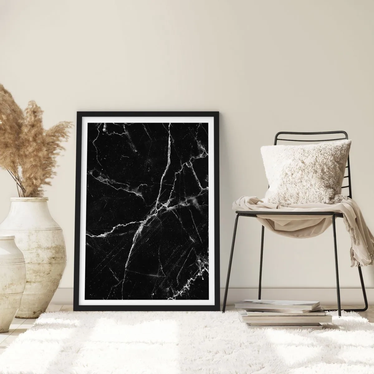 Poster in black frame - The Secret Life of a Stone - 30x40 cm