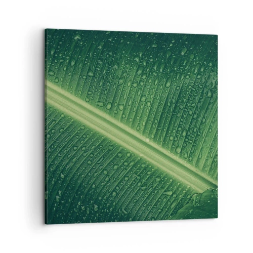 Canvas picture - Structure of Green - 50x50 cm