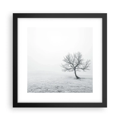Poster in black frame - Against Nothingness - 30x30 cm