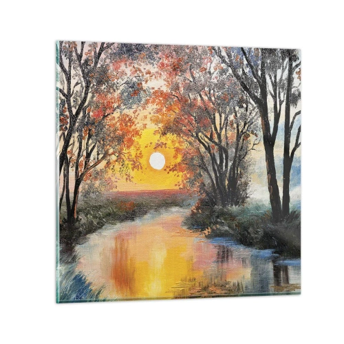 Glass picture - Autumn Impressions - 40x40 cm
