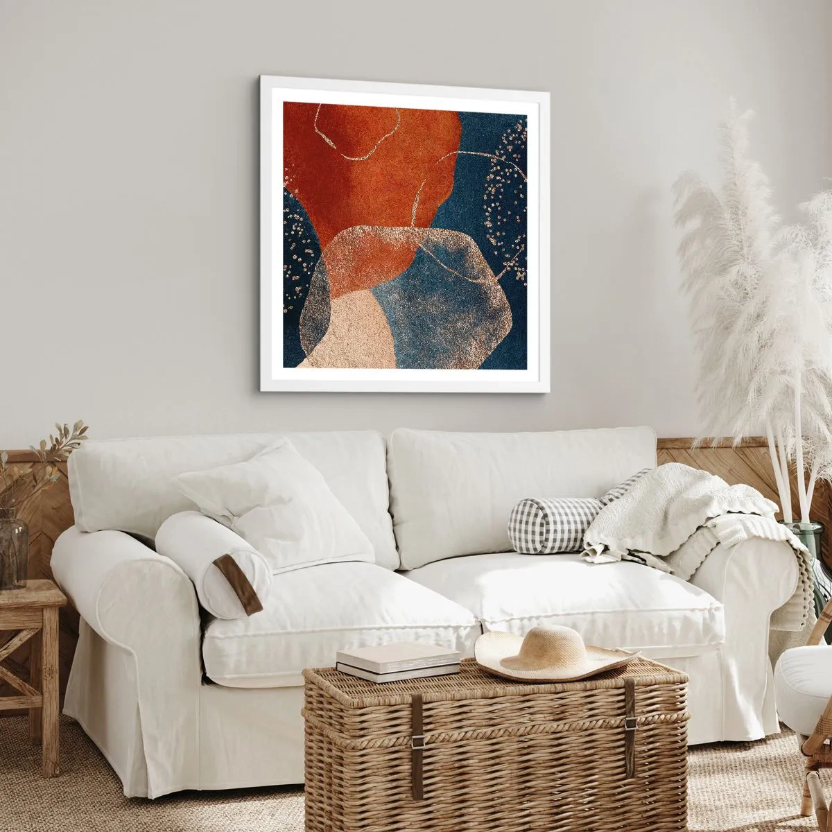 Poster in white frmae - Lightness of Being - 30x30 cm