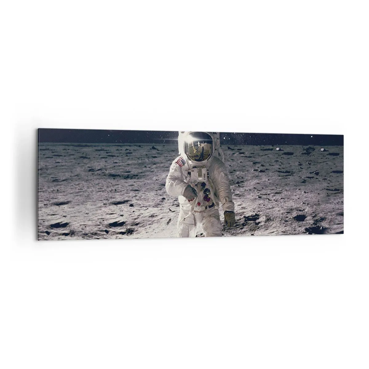 Canvas picture - Greetings from the Moon - 160x50 cm