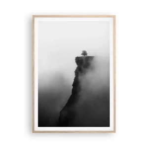 Poster in light oak frame - On the Edge of the World - 70x100 cm