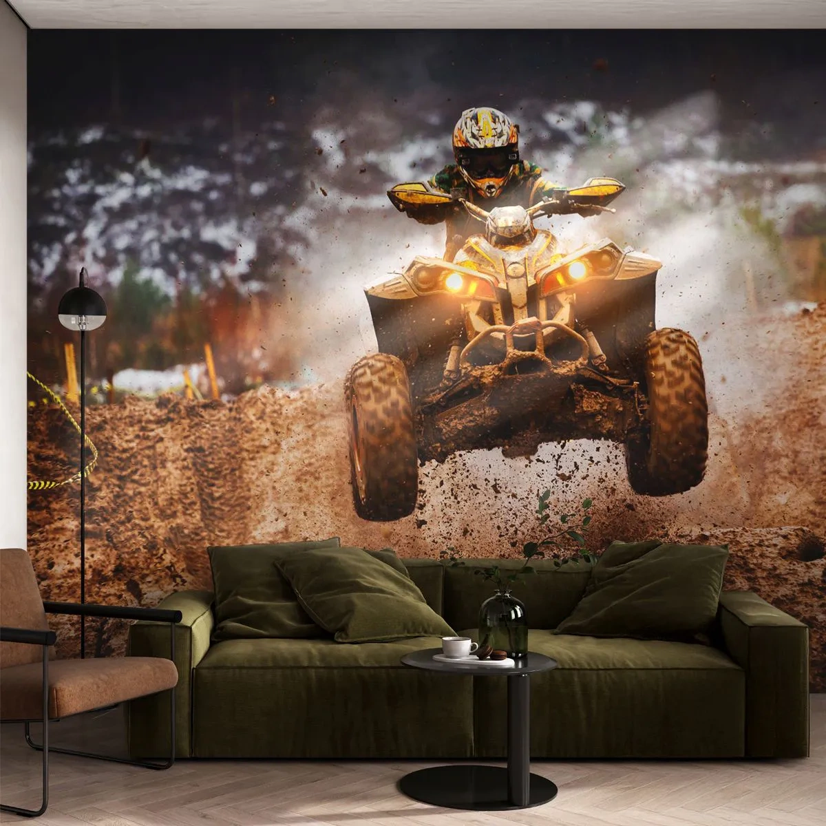 Photo Wallpaper Premium Canvas - No Risk No Fun - Sport, Quad, Race - 500x350 cm