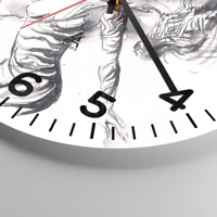 Clock face with numbers