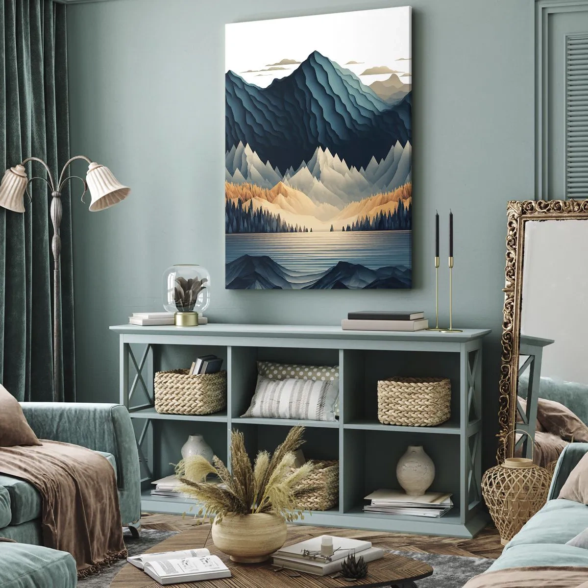 Canvas picture - Perfect Mountain Landscape - 80x120 cm