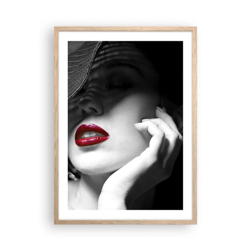 Poster in light oak frame - Study in Scarlet - 50x70 cm