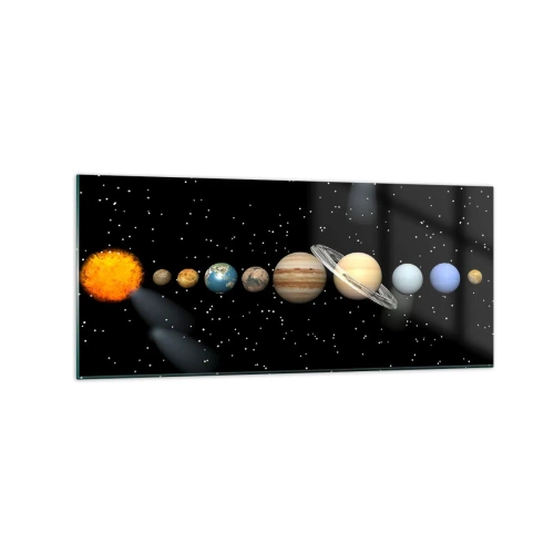 Glass picture - Planets are Revolving - 120x50 cm
