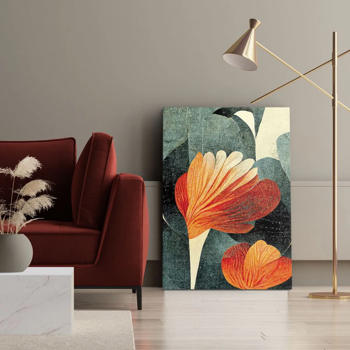 Canvas picture - Heat of the Tropics, Coolness of the Ground - 45x80 cm