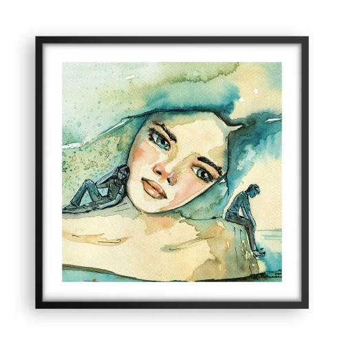 Poster in black frame - Am I Blue? - 50x50 cm