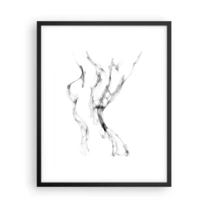 Poster in black frame - Beautiful and Strong - 40x50 cm