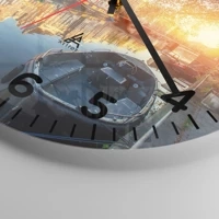 Clock face with numbers