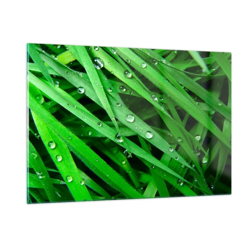 Glass picture - Go Grren - 120x80 cm