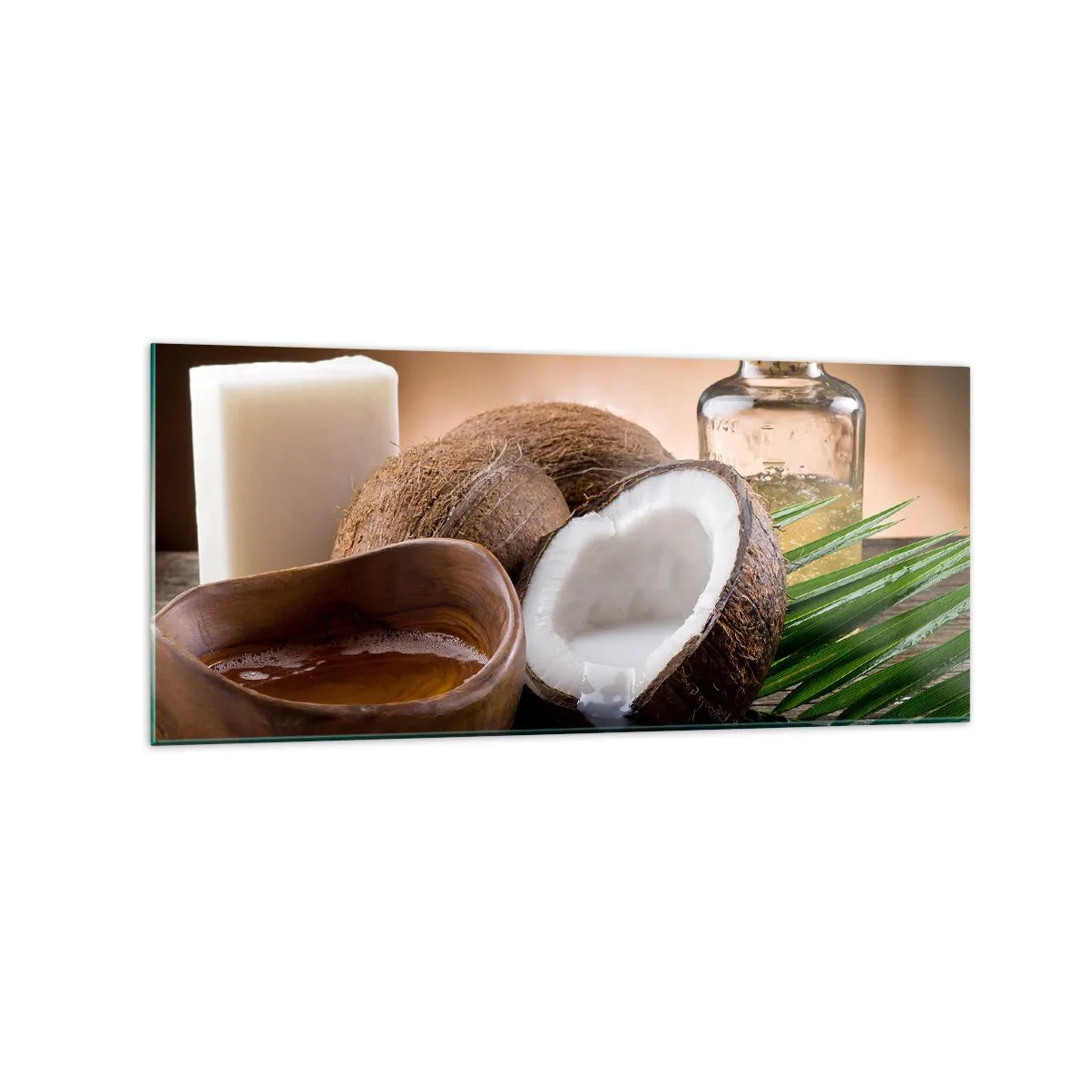 Glass picture - Health from Tropical Islands - 120x50 cm