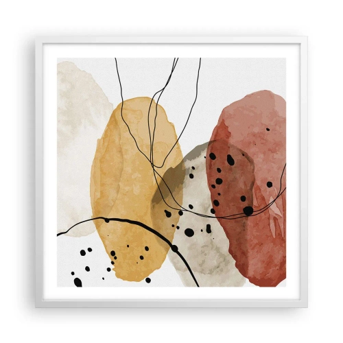 Poster in white frmae - Like a Light Air - 60x60 cm