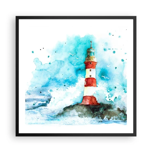 Poster in black frame - Unity of Elements - 60x60 cm