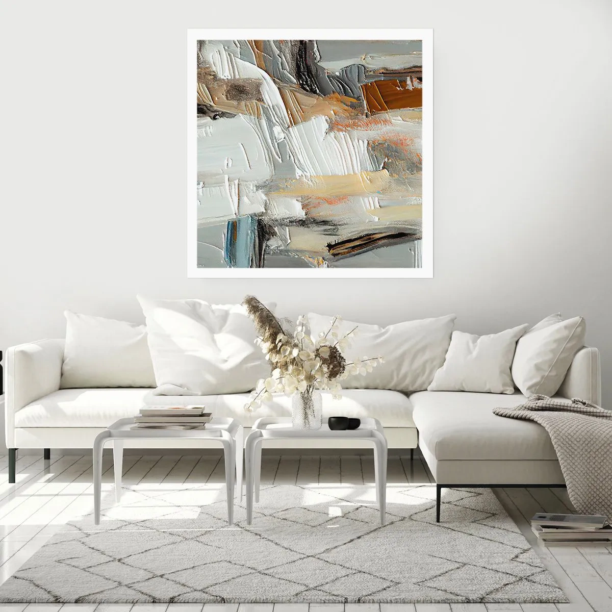 Poster - Layers of Colour - 40x40 cm