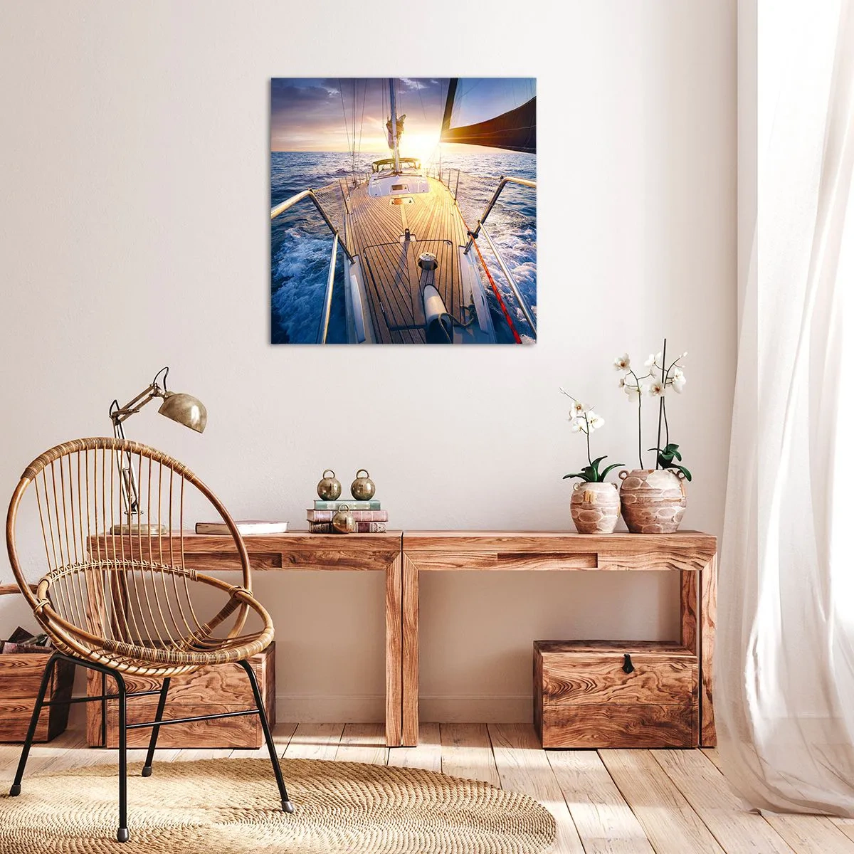 Canvas picture - Running on Waves - 50x50 cm