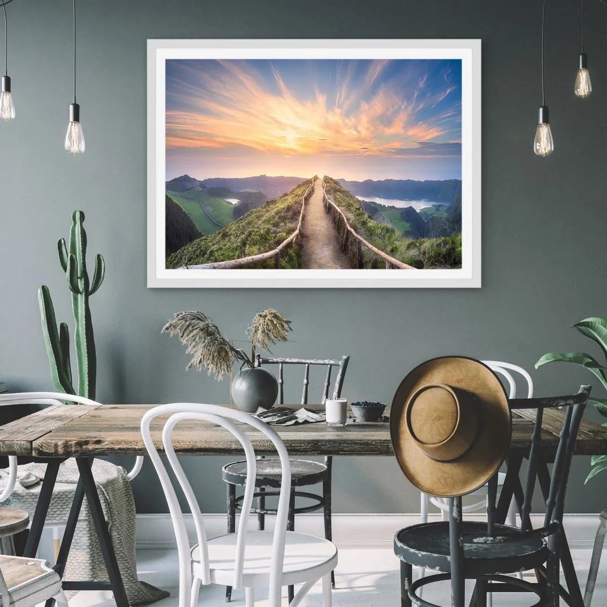 Poster in white frmae - Close to Heaven - 50x40 cm