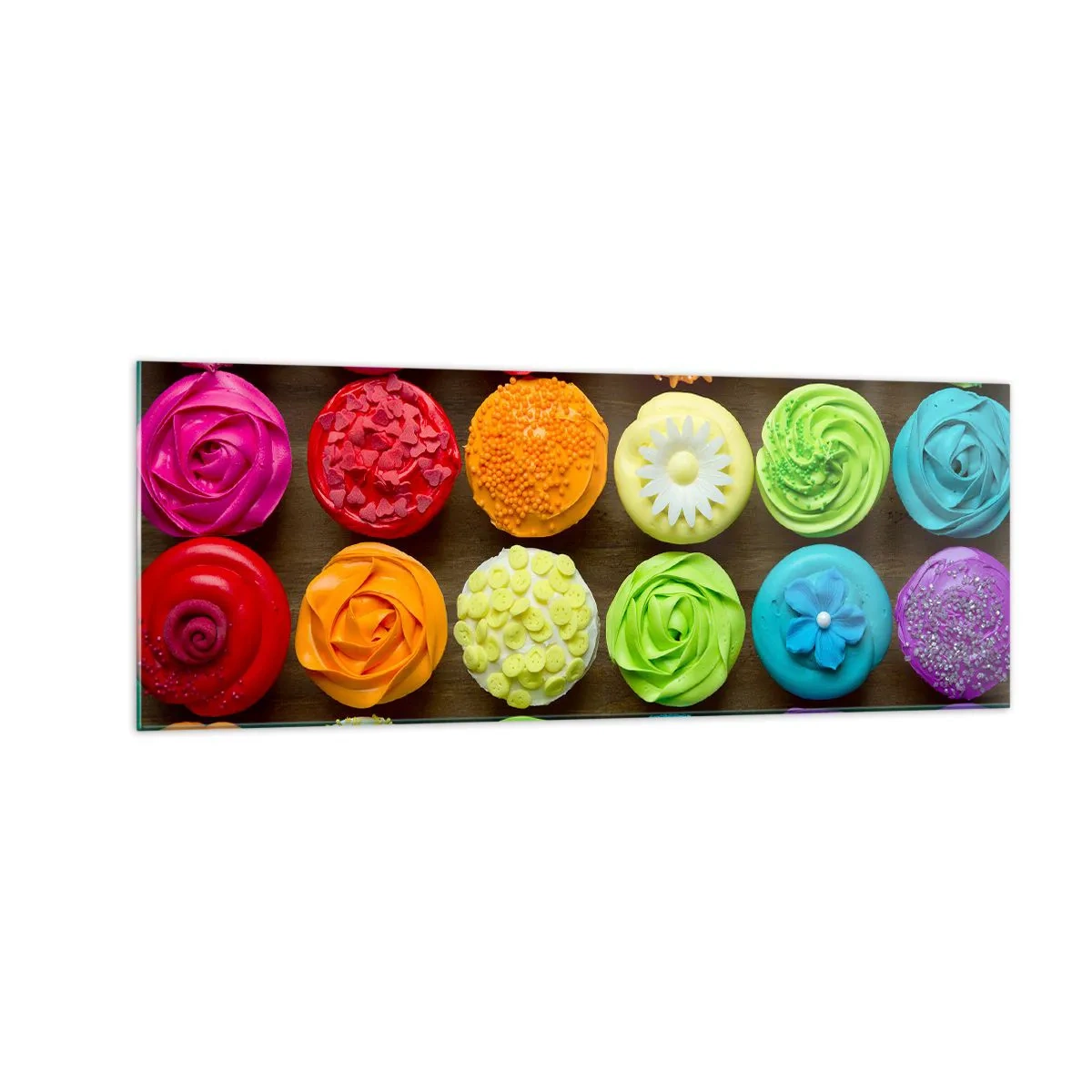 Glass picture - All Different - All Delicious - 140x50 cm