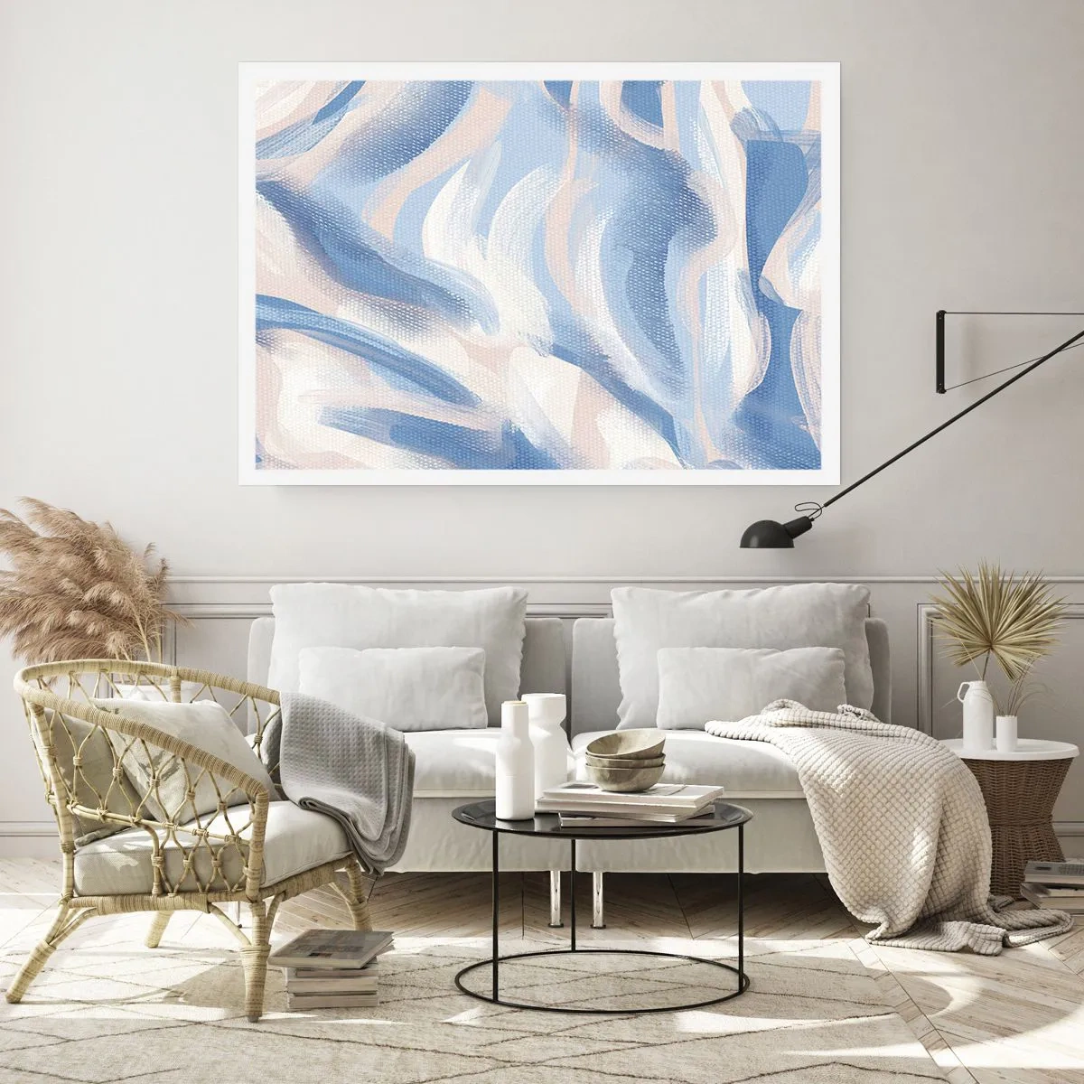 Poster - Blue Waves - 91x61 cm
