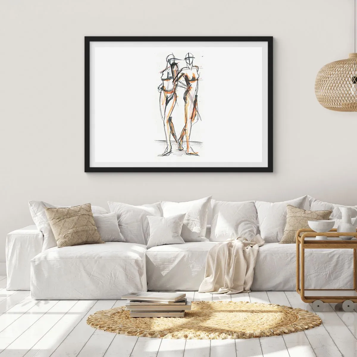 Poster in black frame - Study of Grace - 50x40 cm
