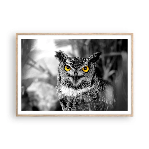Poster in light oak frame - Nothing Can Hide - 100x70 cm