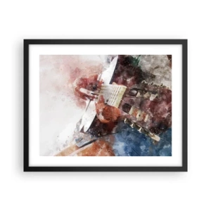 Poster in black frame - And What do You Think? - 50x40 cm