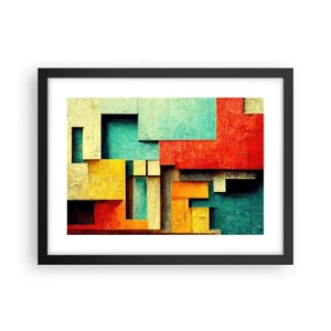 Poster in black frame - Festival of Right Angles - 40x30 cm