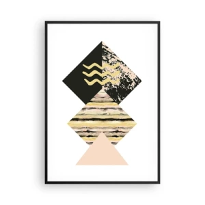 Poster in black frame - Not So Straightforward - 70x100 cm