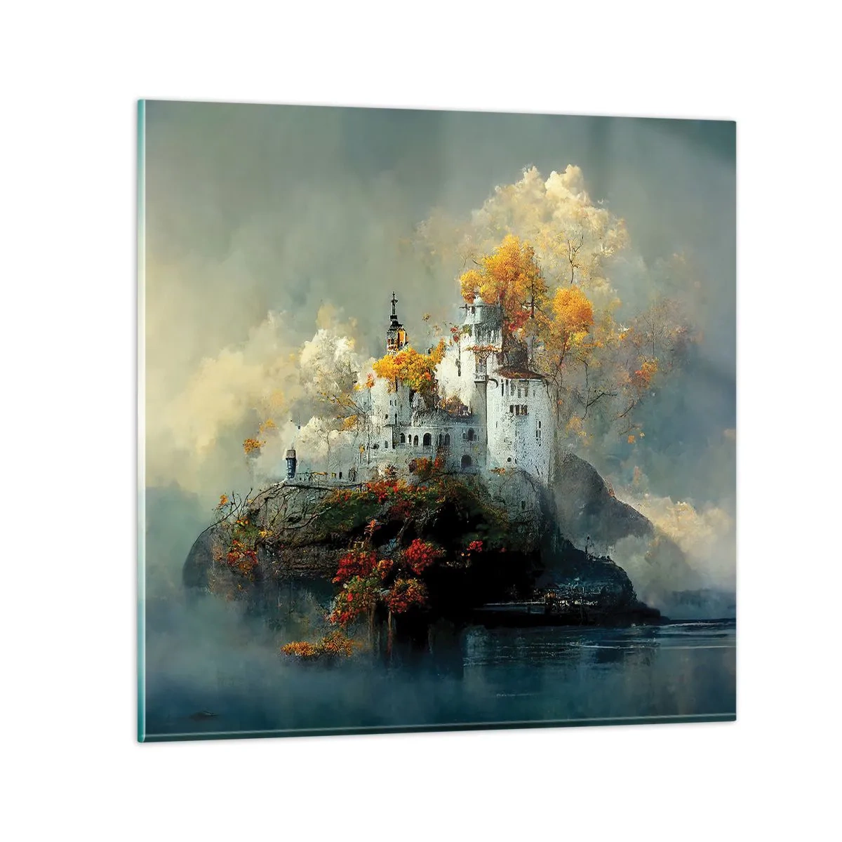 Glass picture - Beginning of a Romantic Tale - 40x40 cm