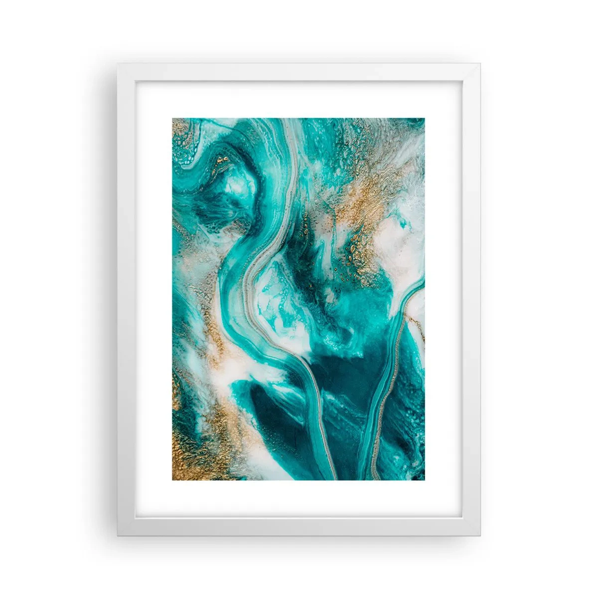 Poster in white frmae - River of Gold - 30x40 cm