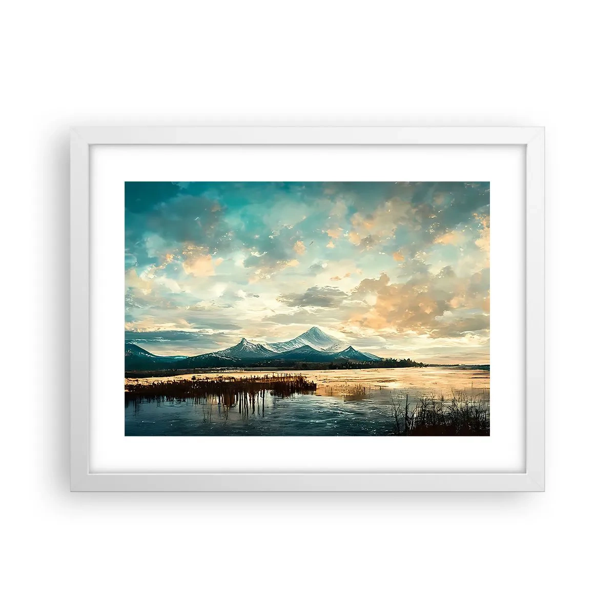 Poster in white frmae - Under Heaven's Protection - 40x30 cm