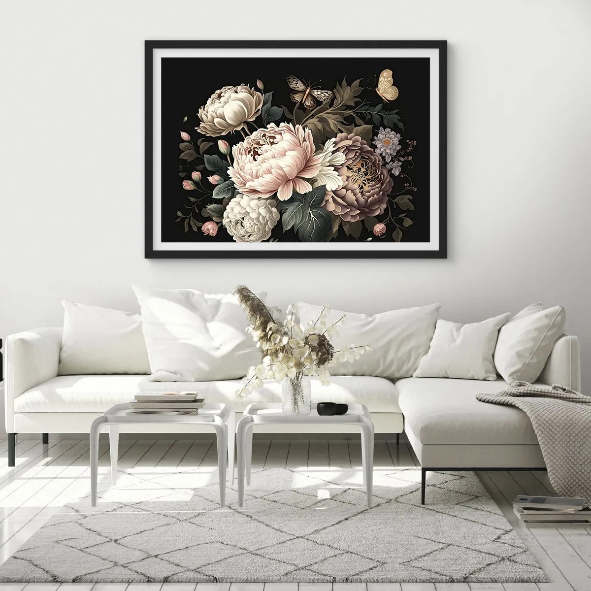 Poster in black frame - Baroque Style - 100x70 cm
