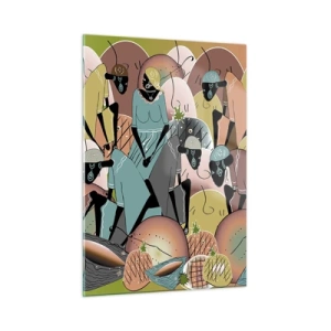 Glass picture - Big Holiday Is Coming - 50x70 cm