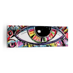 Canvas picture - Colourful Eye - Colourful Soul - 160x50 cm