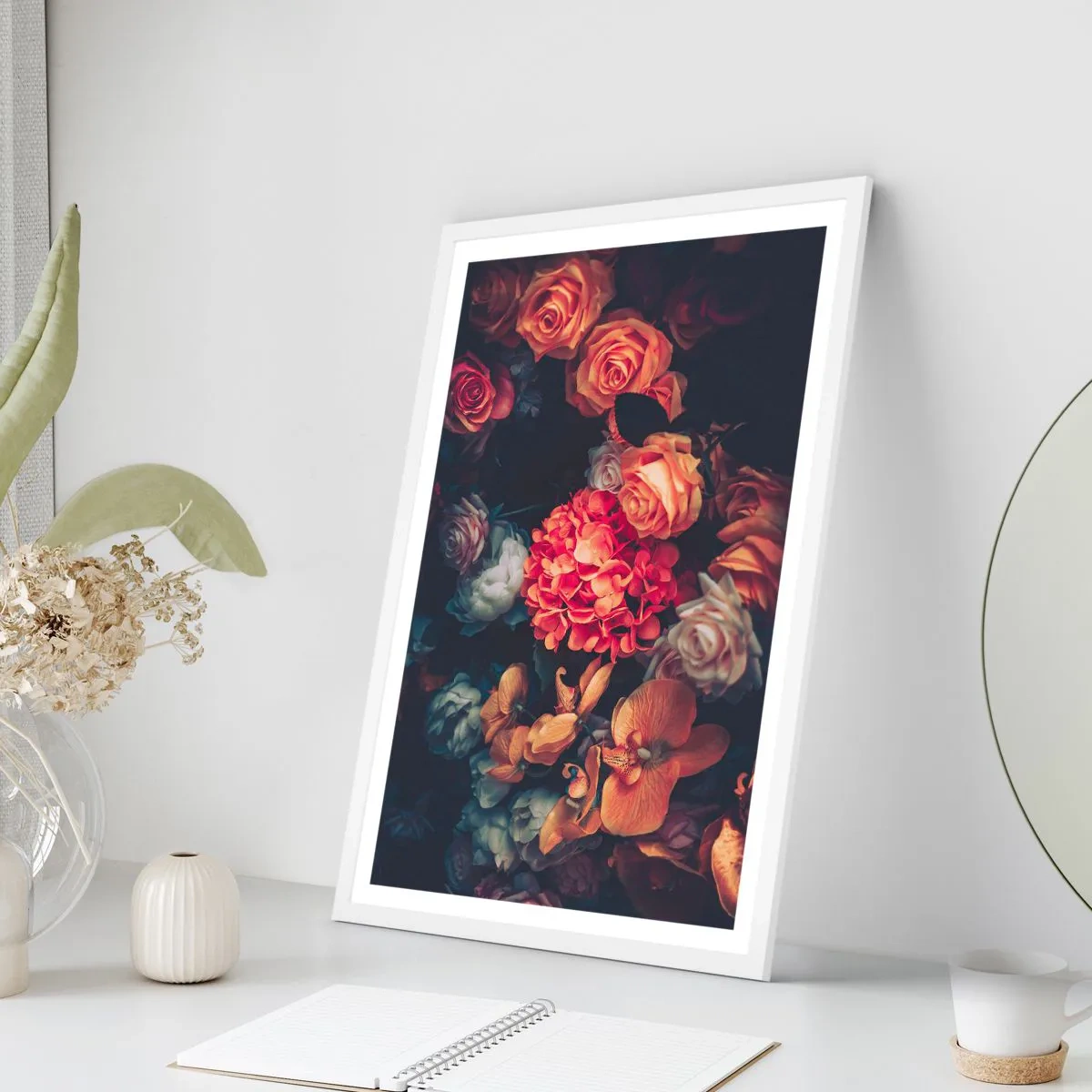 Poster in white frmae - Like at Dutch Masters - 50x70 cm