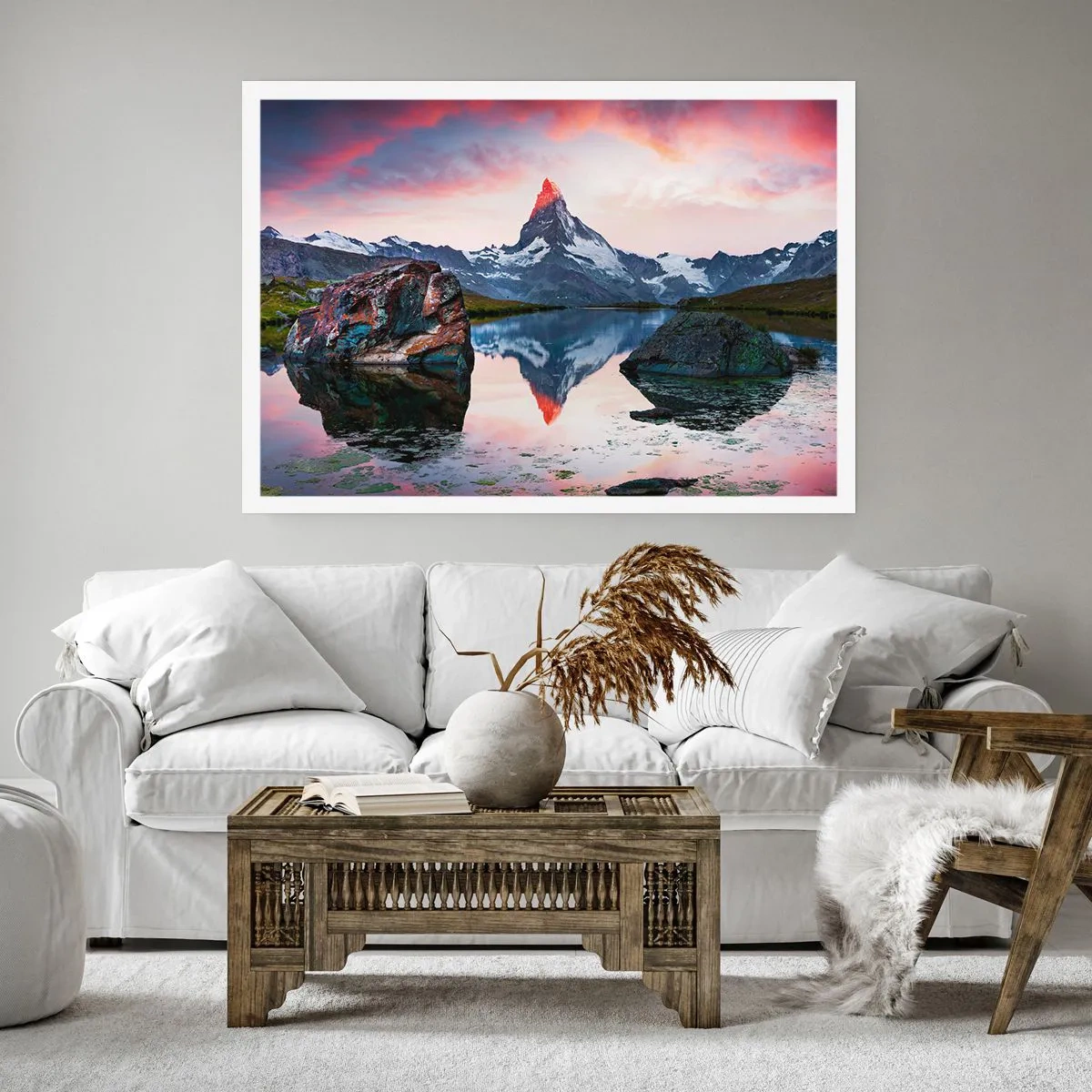 Poster - Heart of the Mountains Is Hot - 70x50 cm