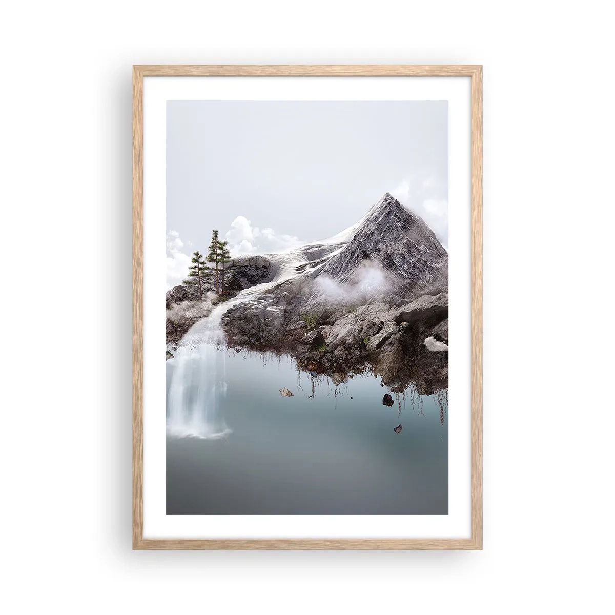 Poster in light oak frame - In the Eye of a Surrealist - 50x70 cm