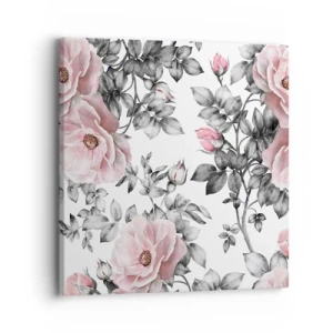Canvas picture - Getting Lost in Rose Flowers - 30x30 cm