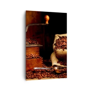 Canvas picture - Still Life with Coffee Grains and a Grinder - 80x120 cm
