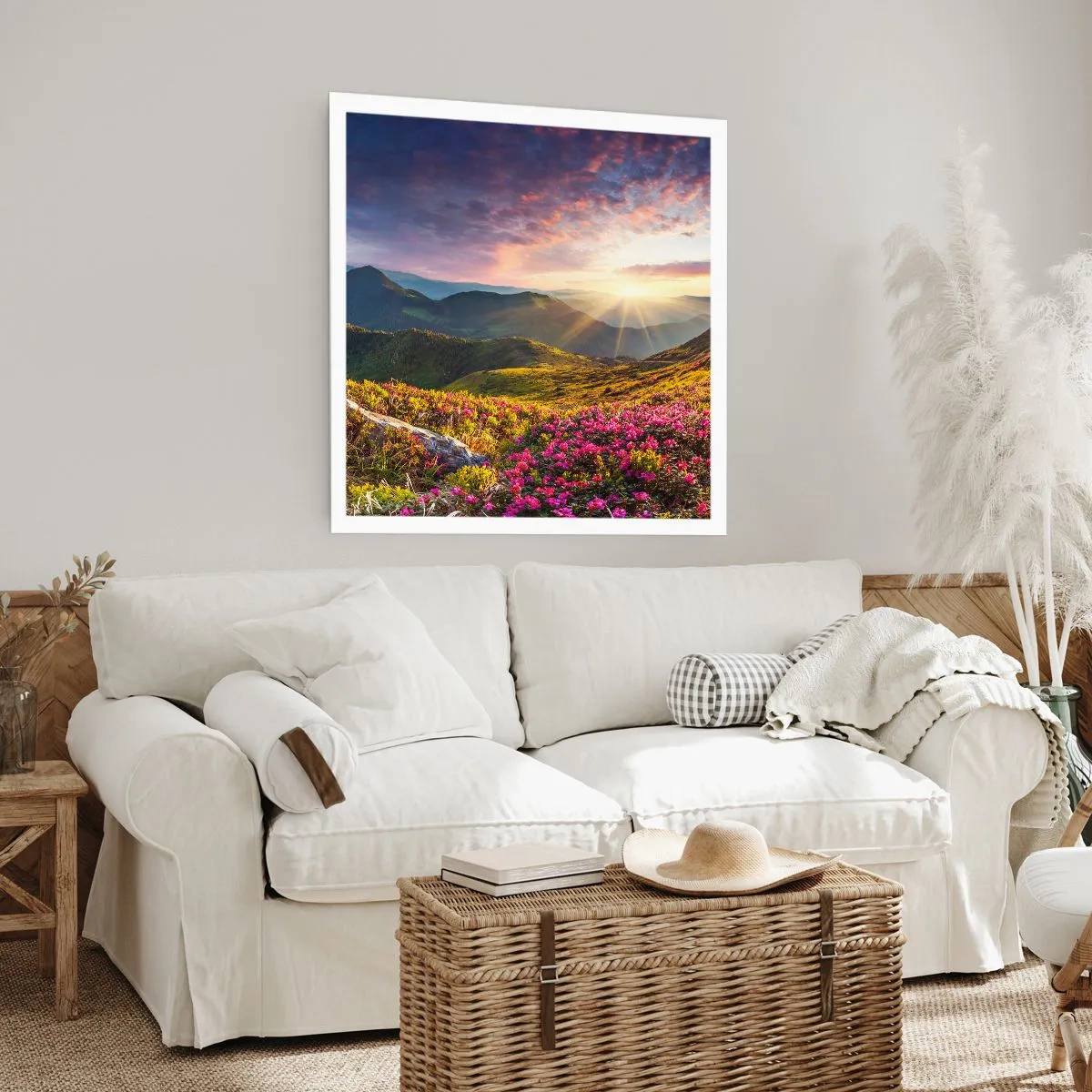Poster - Freshness of Mountain Morning - 30x30 cm