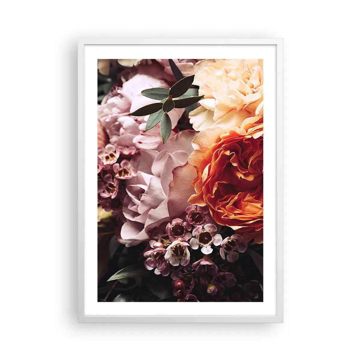 Poster in white frmae - Wrapped by Beauty - 50x70 cm