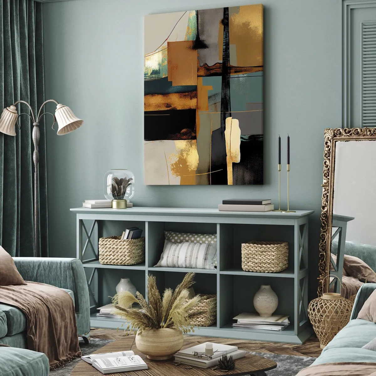 Canvas picture - Abstract - Light and Shadow - 80x120 cm