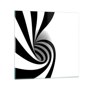 Glass picture - And Yet It Turns - 40x40 cm