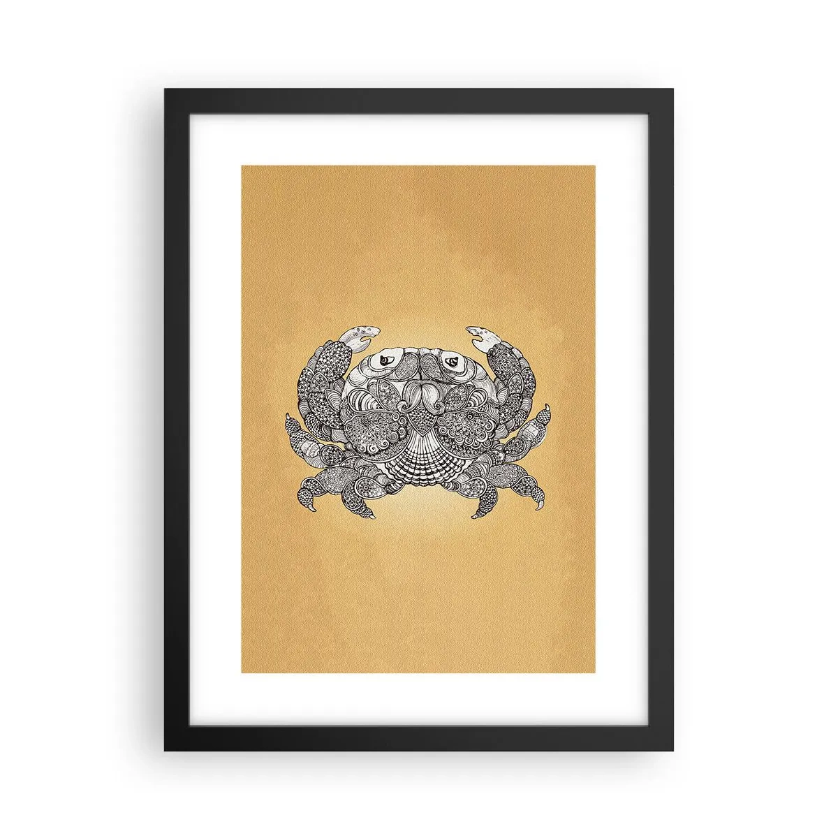 Poster in black frame - Tales of Mr Crab  - 30x40 cm